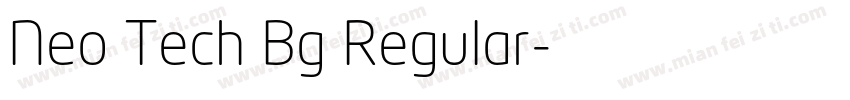 Neo Tech Bg Regular字体转换